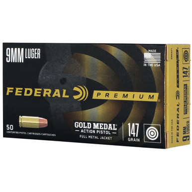  Gld Mdl Act 9mm 147gr Fmj 50/500 Ammo