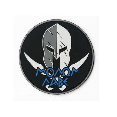 Patch Molon Labe Con Bandiera USA E Casco Spartano | Ricamo A Strappo | Fatto In USA