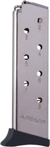 .380acp 8rd Finger Rest Nickel Ammo