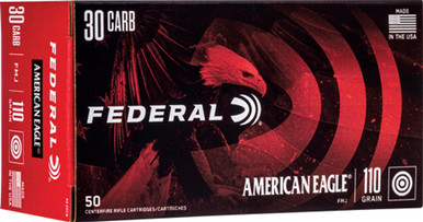 Federal Ae 30 Carbine 110gr Ammo - Fmj 50rd 10bx/cs Fmj 50rd 10bx/cs Ammo