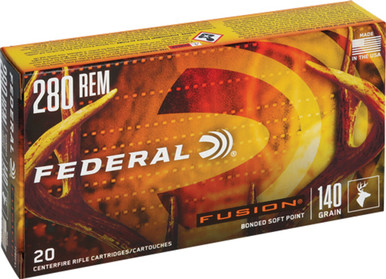 Federal Fusion 280 Rem 140gr Ammo - Fusion 20rd 10bx/cs Fusion 20rd 10bx/cs Ammo