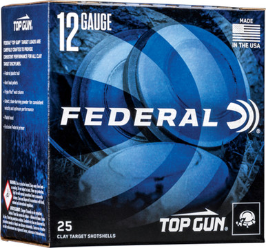 Federal Top Gun 12ga 1-1/8oz Ammo - 1200fps #8 250rd Case Lot 1200fps #8 250rd Case Lot Ammo