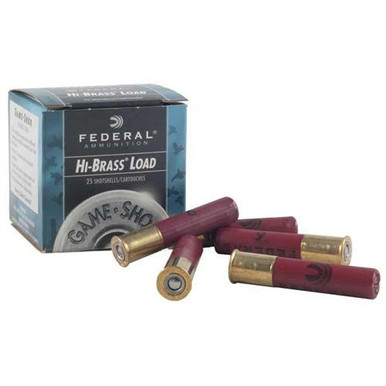 eral Game Shok Hi Brass 12ga 2.75 1-1/4oz #5 25/bx Ammo