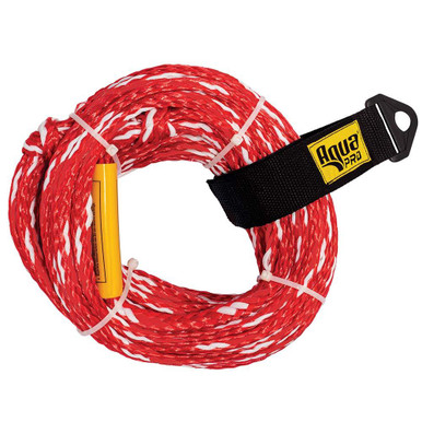 Aqua Ropes Aqua Leisure 2-Person Tow Rope - 2,375lbs Tensile - Non-Floating - Red ...