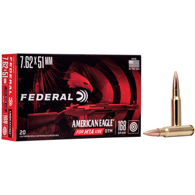 Fed Am Eagle 762x51 168gr M1a 20/200