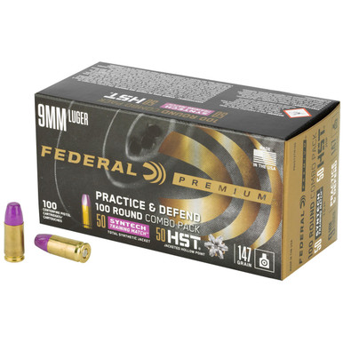  Prctc &dfnd 9mm Hst/syn 147gr Ammo