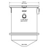 Trapzilla Grease Interceptor TZ-525 - 50 GPM, 525 LBS Grease Capacity