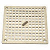 Zurn 6" x 6" Square Floor Drain W/Screws, Nickel, PN400-6S-GRID- W/SCR