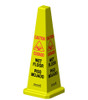 HURRICONE 36 inch Four Sided Wet Floor Safety Cone SCWF436