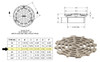 Josam 7" Round Drain Cover with Lock and Stop