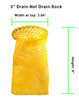 3" Yellow Flexible Drain Sock - Drain-Net