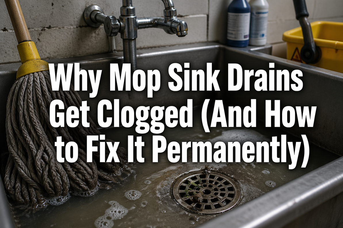 Why Mop Sink Drains Get Clogged (And How to Fix It Permanently)