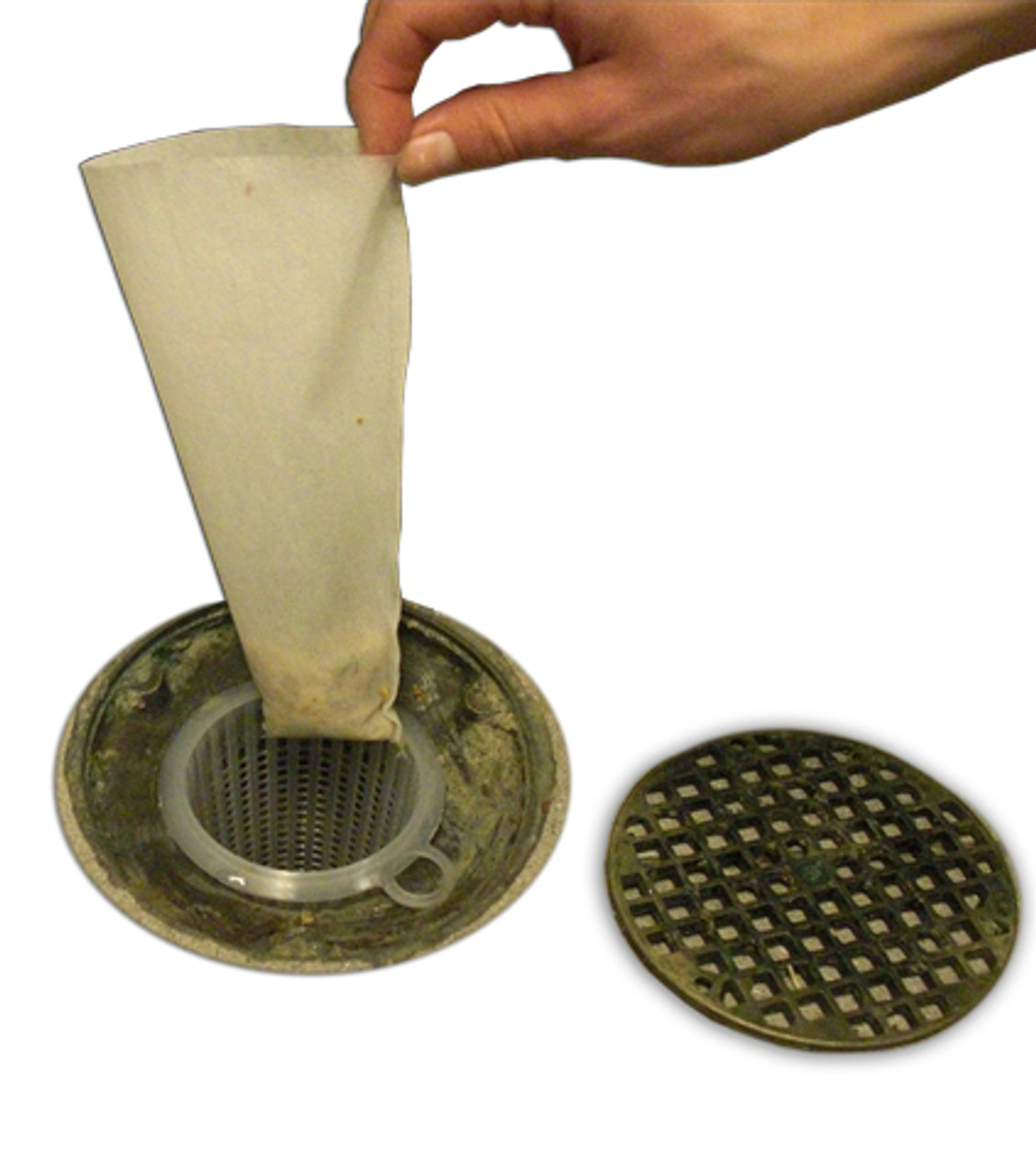 Filter-Nets for floor drain strainer - solids drain clogs prevention