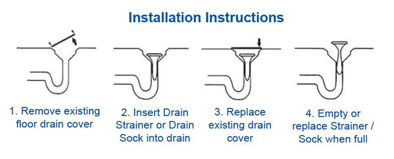 Yellow Flexible Drain Sock - 6 inch