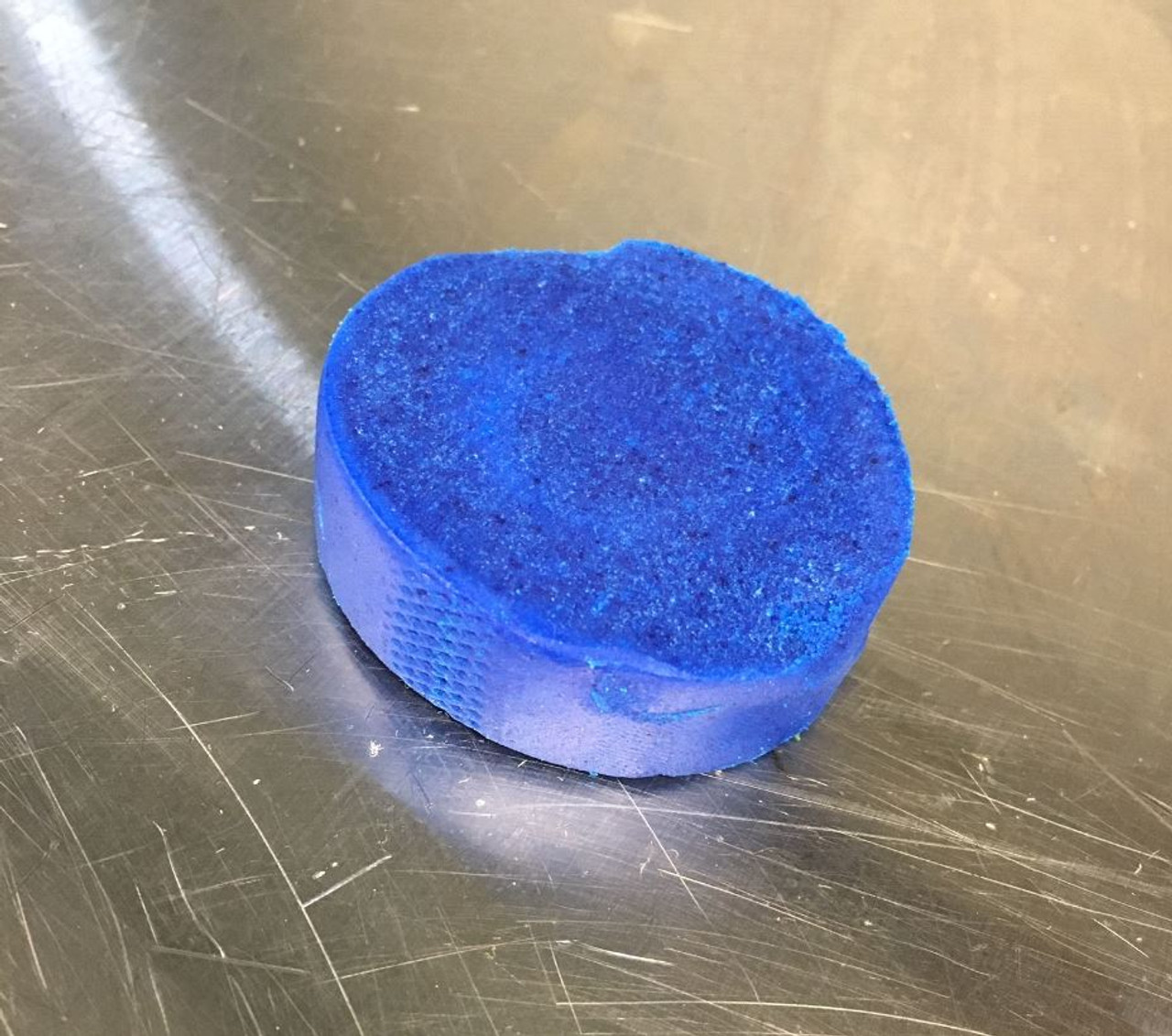 Blue thing in urinal