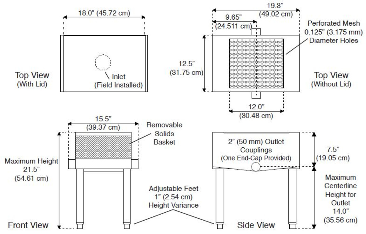 Big Dipper FS-1 Flat Strainer - Drain-Net Technologies