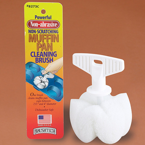 NonAbrasive, NonScratching Muffin Pan Brush Technologies