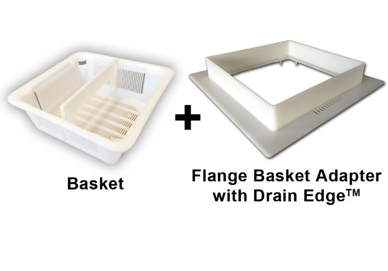 8.5 inch Floor Sink Basket & 12 inch Flange Assembly with Drain Edge™