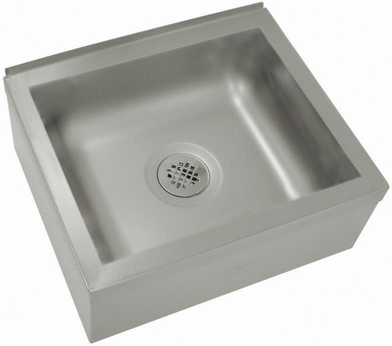 Floor Mounted Mop Sink  25"W x 21"D x 10"H, Bowl Size: 16" x 20" 