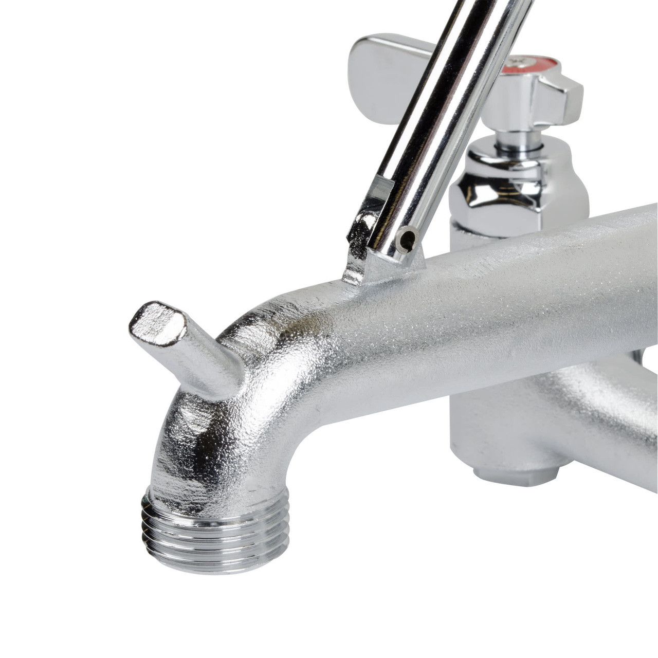 Wall-Mounted Service Faucet, 8" OC, 6-1/2" spout