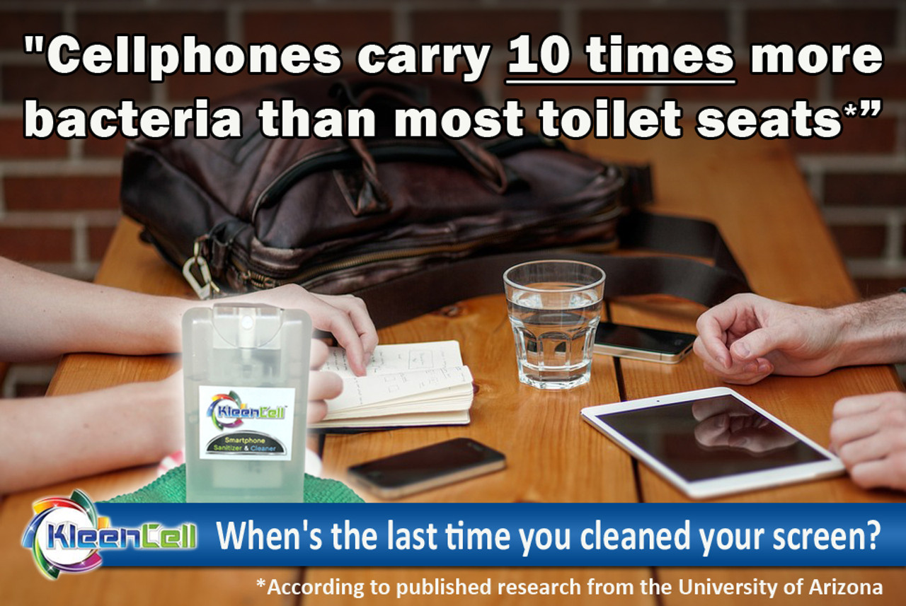 KleenCell - Screen & Cell Phone Cleaner Kit – All Organic Formula Safe for Smartphones, Eyeglasses and Gadgets