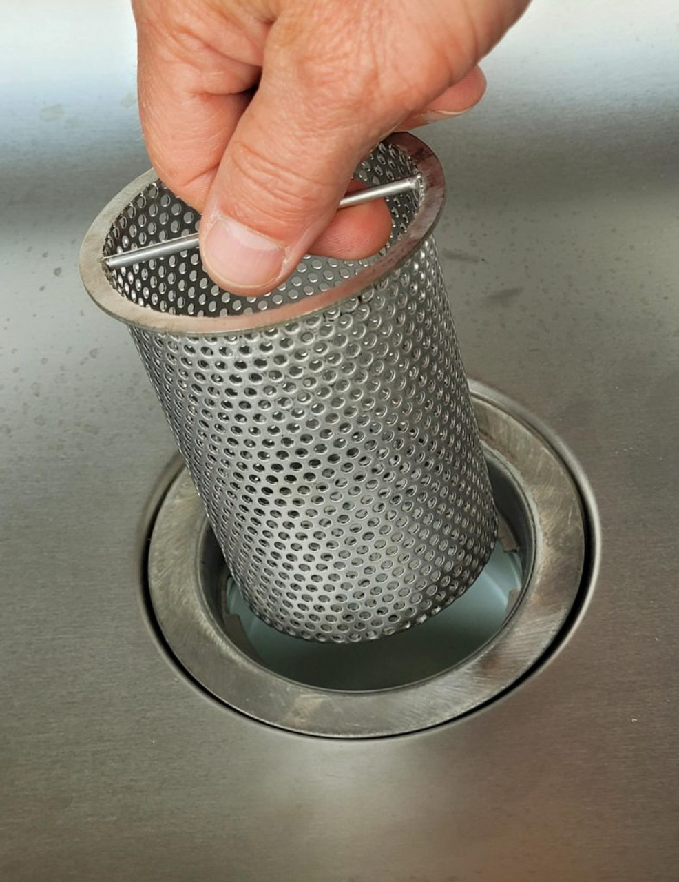 2 Pack Metal Mesh Sink Strainer Drain Stopper Garbage Trap Kitchen