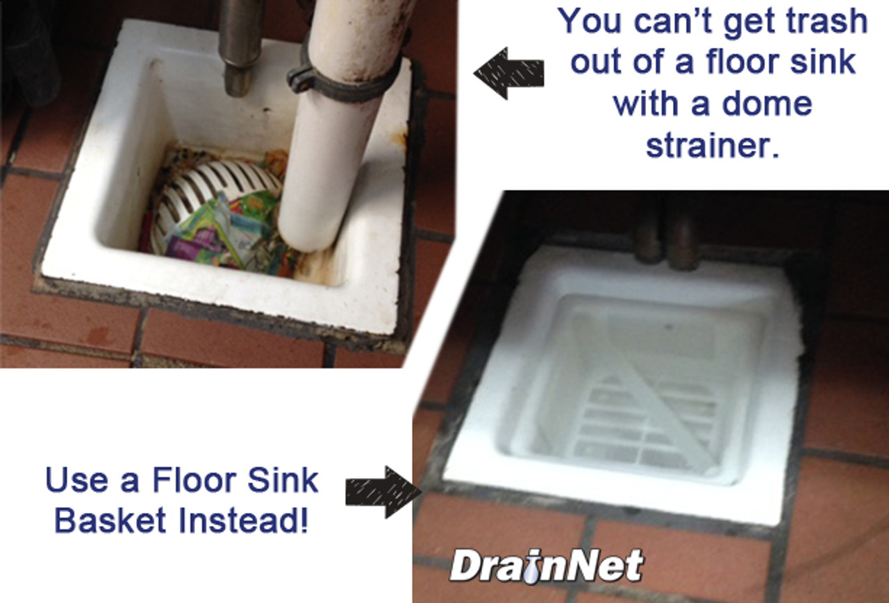 replace a floor sink dome strainer
