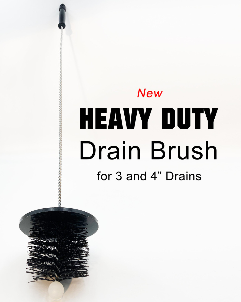 Heavy Duty Drain Brush for cleaning commercial drains