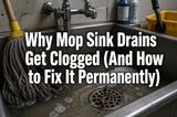 Why Mop Sink Drains Get Clogged (And How to Fix It Permanently)