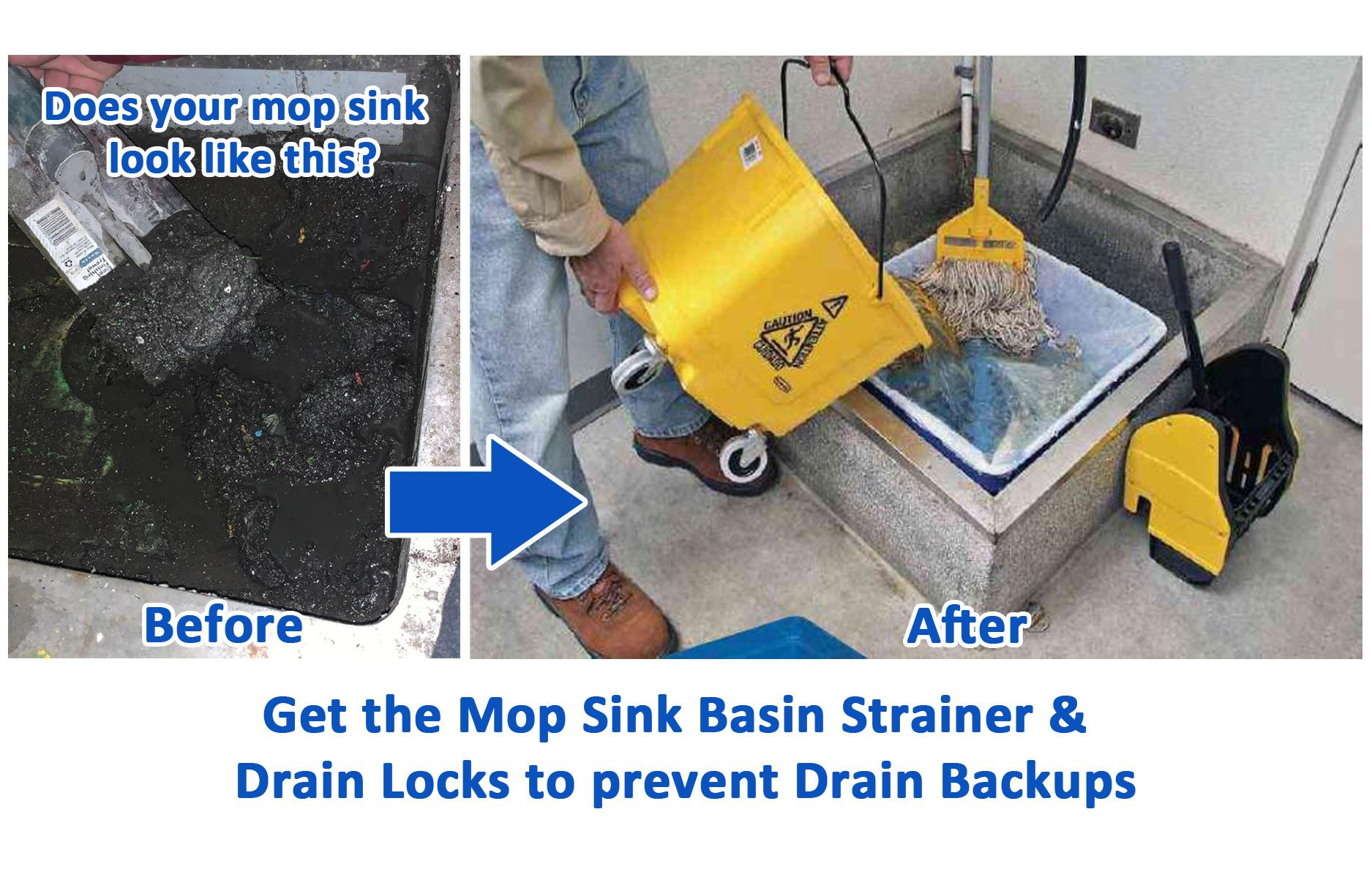 Commercial Mop Sink Basin Strainer a Drain Saver for Facilities