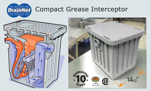 Compact Grease Interceptor 20 LB /  10 GPM