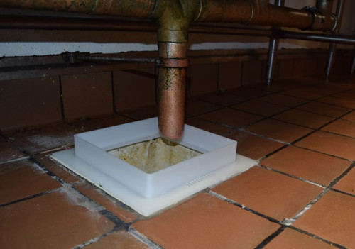 floor drain funnel attachment