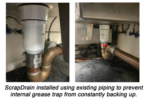 ScrapDrain™ – Capture Solids in Commercial and residential Sinks