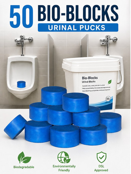 Urinal Puck Blue DSL - 50 bio-blocks