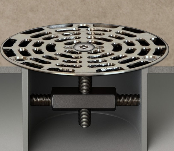 Josam 6" Round Drain Cover with Lock and Stop