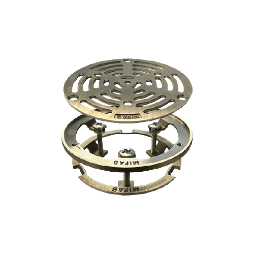 Top Set Retro-Fit Grate & Frame - 6 inch Round