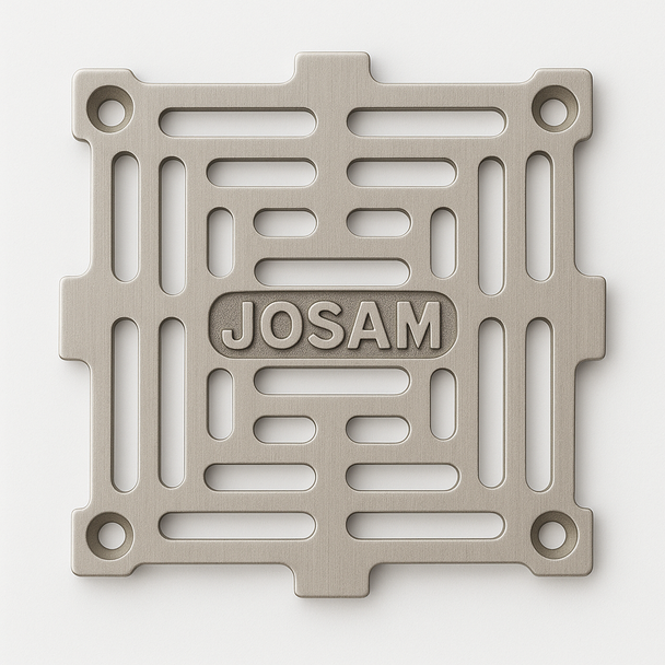 Josam 5" Square Drain Cover - 008360 5S Nikaloy Grate