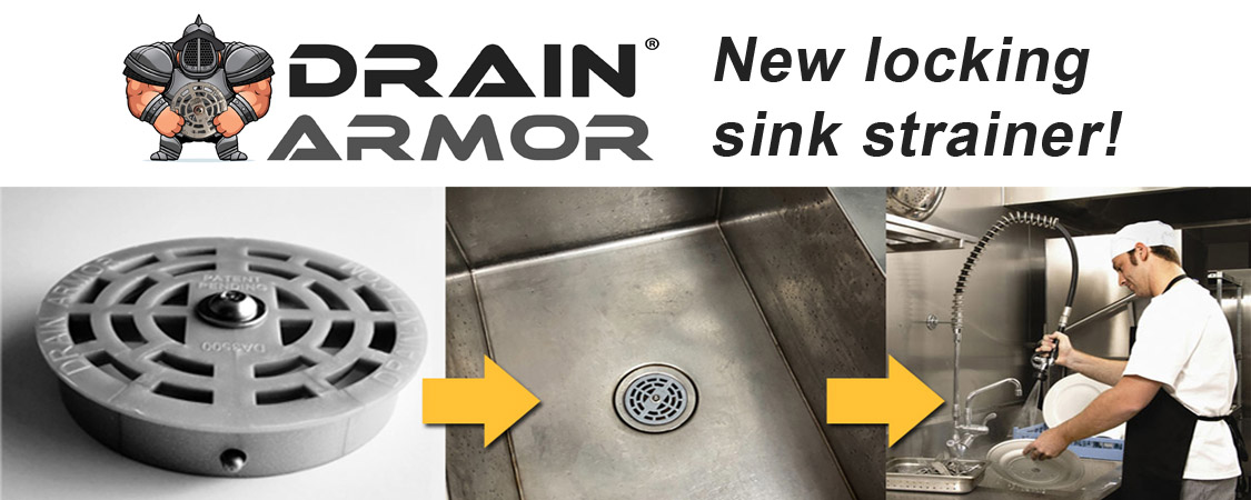 Drain Armor Restaurant Sink Strainer Lock