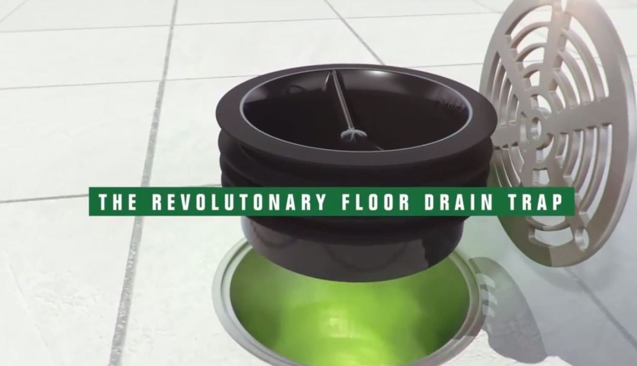 inline floor drain trap sealer