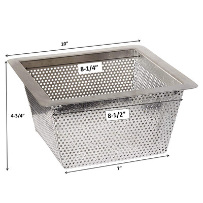 basket strainer autocad drawing