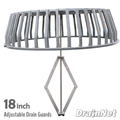 Adjustable Roof Drain Guards - 10 inch