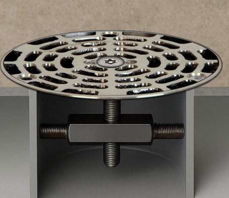 Josam 7" Round Drain Cover with Lock and Stop - Drain-Net Technologies