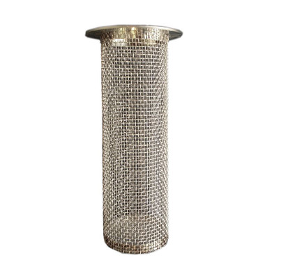 Stainless Steel Drain Strainer, fine mesh, 11 square by 2 high - Drain-Net