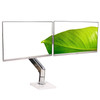 Dual HP EliteDisplay E243i 24" Widescreen 1920x1200 16:10 IPS LCD Monitor VGA HDMI DP w/ Adjustable Humanscale Monitor Stand M81CMWB2B - Grade B