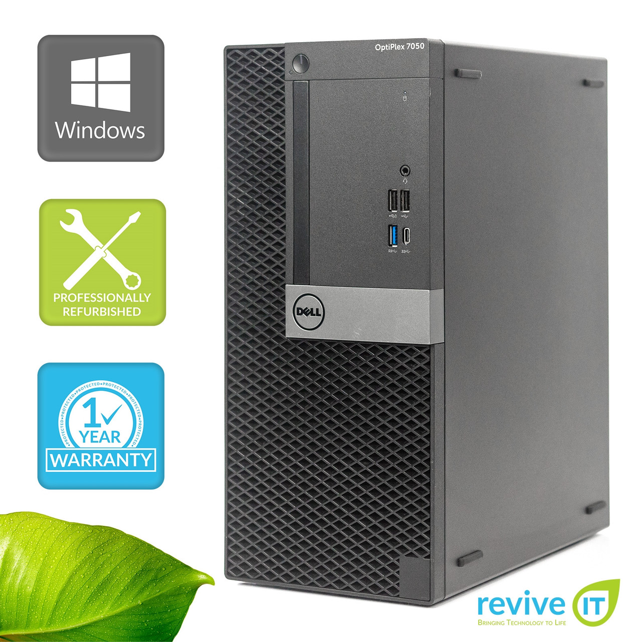 Dell Optiplex 7050 MT i7-7700 3.60GHz 8GB 256GB SSD Win 10 Pro 1 Yr Wty