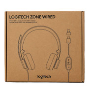 Logitech Zone Wired Noise Cancelling Headset & Microphone USB-C with USB-A Adapter 981-000871
