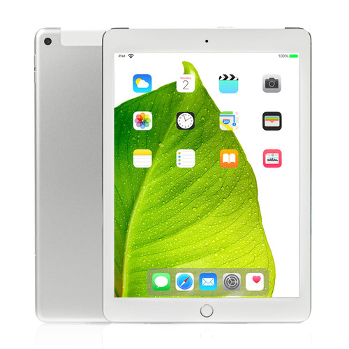 Apple iPad 6th Gen Silver 9.7" 128GB Wi-Fi / Cellular Touchscreen Tablet MR7D2LL/A (2018) A1954 - Grade C