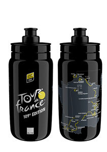 Elite Fly Bottle - Tour de France Black Map 550ml Elite Fly Bottle - Tour de France Black Map 550ml