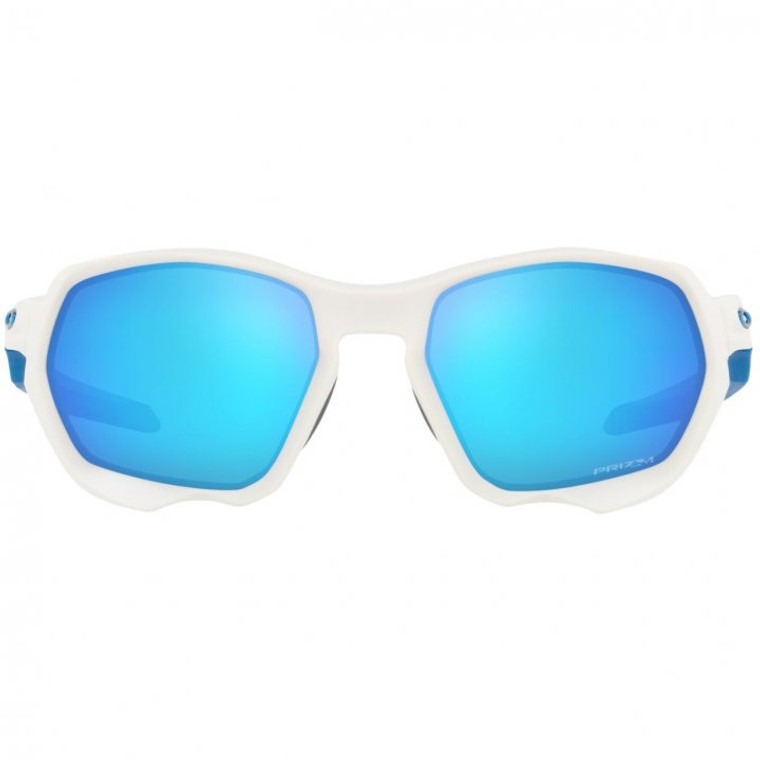 Oakley Plazma Glasses - Matte White/Prizm Sapphire