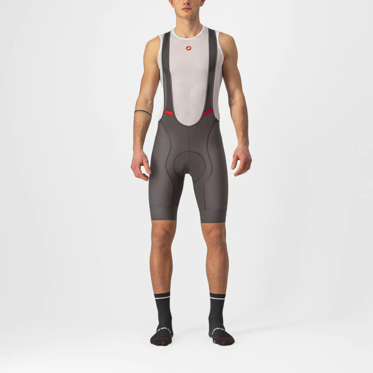 CASTELLI COMPETIZIONE MENS CYCLING BIBSHORTS (FOREST GRAY)